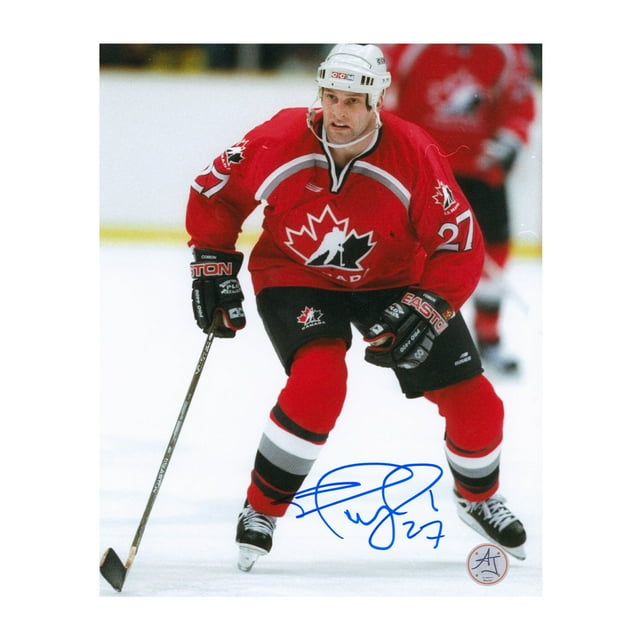 Shayne Corson Signé Équipe Canada Hockey Olympique 1998 Photo 8x10