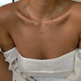 thumbnail image 4 of Style Collarbone Chain Soft Snake Bone Chain Double Layers Necklace Stacked Minimalist Niche Design Necklace, 4 of 6