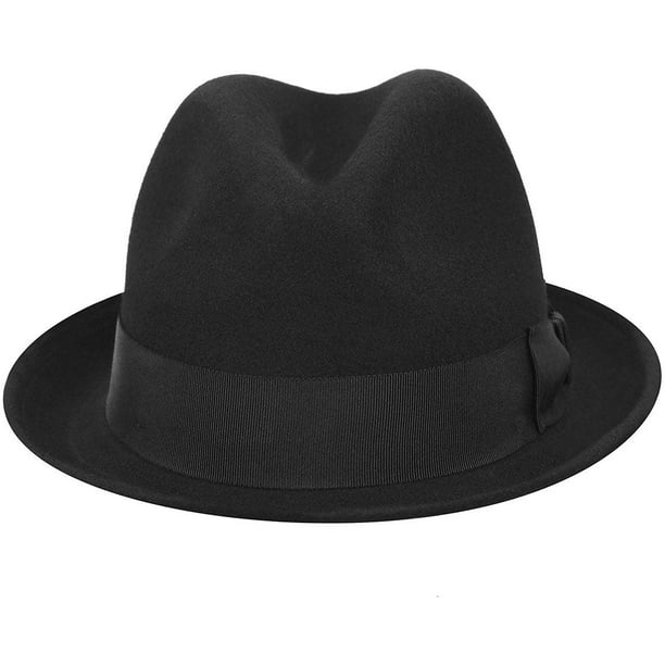 Country Gentleman Mens Wilton Fedora Trilby Hat black L Walmart