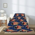 thumbnail image 2 of Rateoe Bowling Ball And Flame Pattern Flannel Throw Blanket, Ultra-soft Blanket for Bed, Couch, Car, Hypoallergenic Anti-pilling blanket-50"x40"(Vertical), 2 of 6