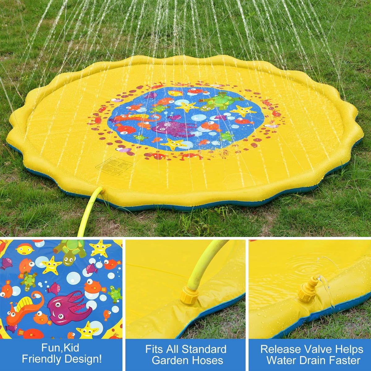 Sprinkler Pad for Kids & Dogs, 67