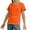 0-Orange1469, variant on Girls Short Sleeve Heart Pocket T Shirt Casual Tee Summer Blouse Top, Sizes 4-5