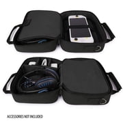 USA GEAR Black Carrying Case Compatible with Logitech G Cloud Handheld Gaming Console, Soft Interior
