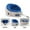 Blue, variant on YSGFHGJW Neck Massager,Cervical Spine Multifunctional Heating Electric Vibration Charging Portable Household U Shaped Massage