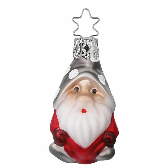 Inge Glas Mini Gnome Glass Christmas Ornament 10118S021
