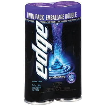 Edge Extra Moisturizing Mens Shave Gel Twin Pack, 14 Oz, 3 Pack