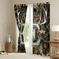 thumbnail image 3 of Castle Fairy Personalized Initial E Curtains Pack of 2 (42x84 Each) for Teens Adults,Jungle Wildlife Deer Curtains Blackout,Vintage Tree Branches Bedroom Curtains,Ultra Soft Home Decor, 3 of 6