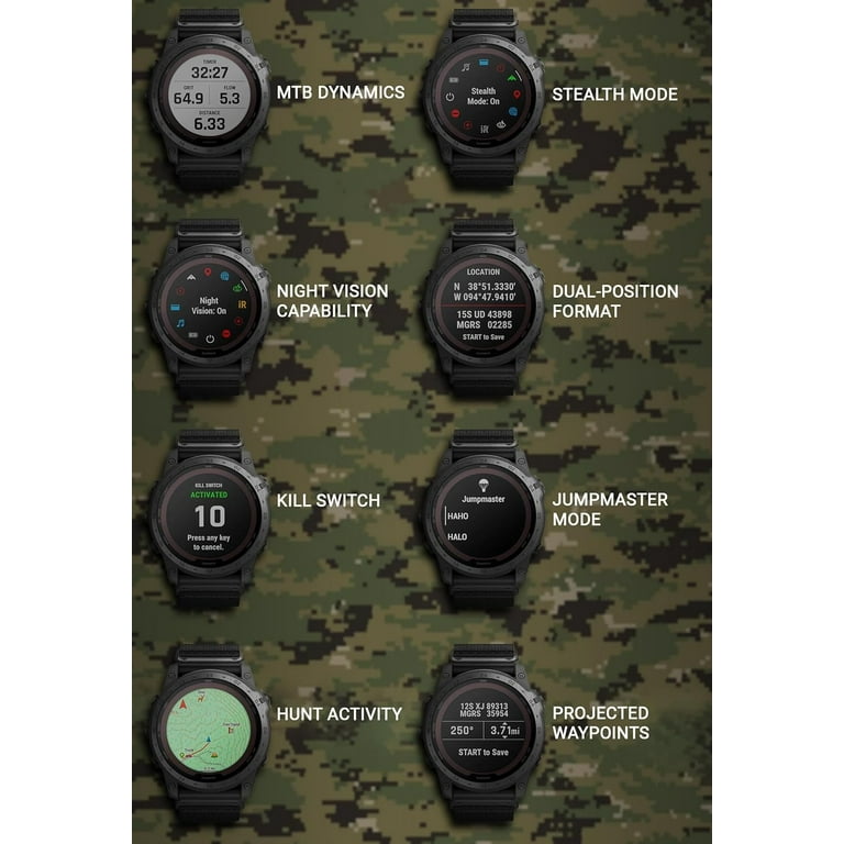 Garmin Tactix 7 Pro Solar-Powered GPS Watch, 1.4 in. Nylon Garmin Tactix 7 Pro Solar-Powered GPS Watch, 1.4 in. Nylon