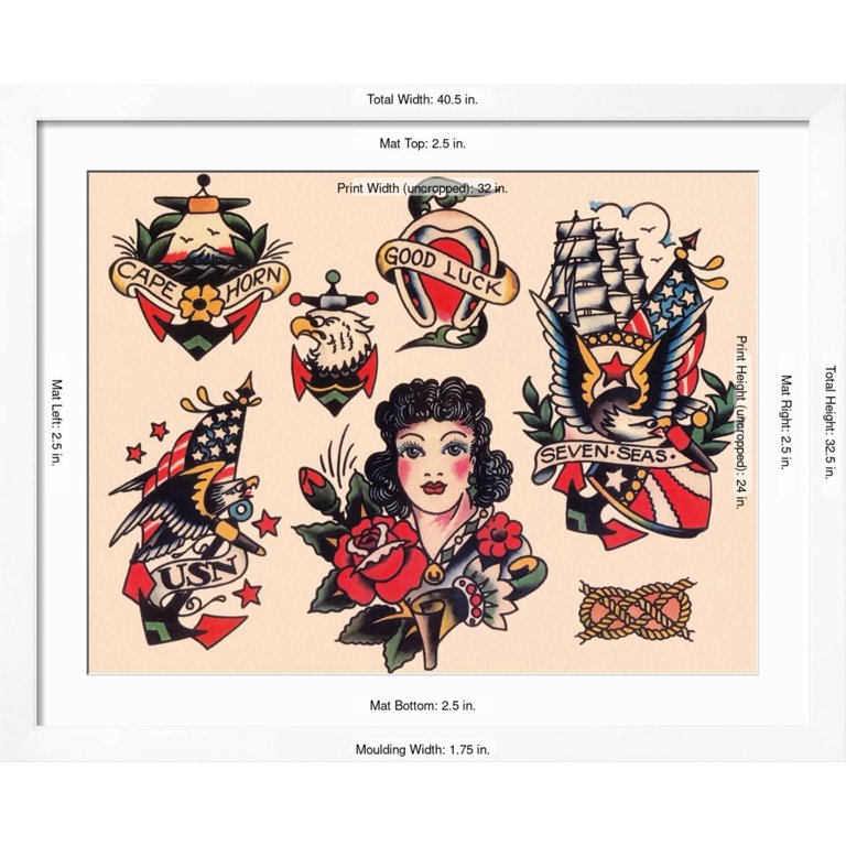 Art.com Seven Seas Authentic Tattoo Flash by Norman Collins, aka Art.com Seven Seas Authentic Tattoo Flash by Norman Collins, aka