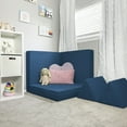 thumbnail image 3 of Imaginarium Kids and Toddler Play Couch, Navy Blue, 3 of 13
