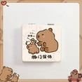 thumbnail image 3 of Cute Capybara Cosmetic Mirror Cartoon Double-Sided Folding Makeup Mirror Portable Mini Square High-definition Mirror Makeup Tools, 3 of 4