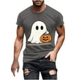 thumbnail image 2 of Handshe T-Shirt à Col Rond à Manches Courtes pour Homme à Thème d'Halloween - Blouse Décontractée Stylée, 2 of 5