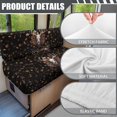 thumbnail image 6 of XYZCANDO Deer RV Dinette Cushions Stretchable RV Decor Universal Sofa Slip Covers for 2 Seat Cushion Couch Slip Covers for Loveseat Stylish Travel Trailer Accessories Camper Must Haves Black, 6 of 7
