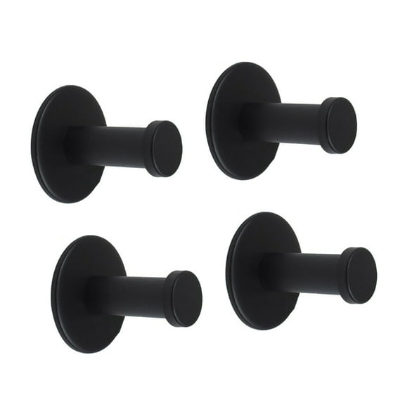4Pcs Stainless Steels Coat Hook Wall Mounted Towel Hanger Robes Hook Single Hook