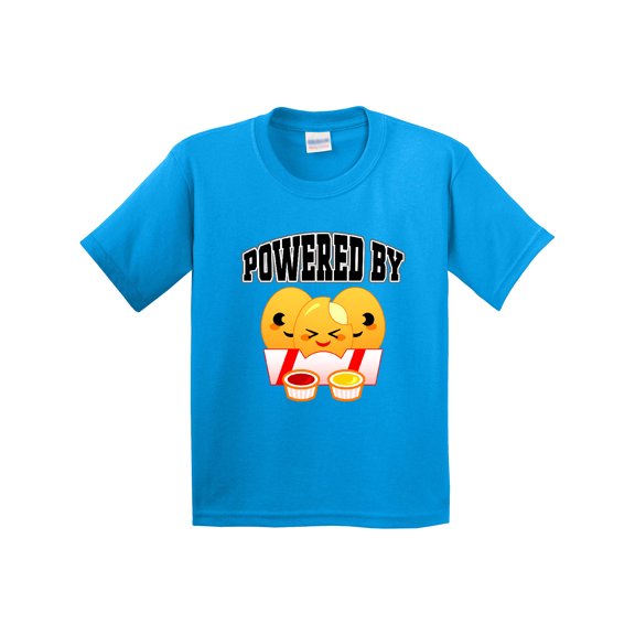 Inktastic Powered by Chicken Nuggets Youth T-Shirt