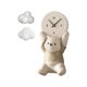 thumbnail image 1 of Figura de oso Adorable, reloj de pared, escultura artística de pared para sala de estar, artesanías decorativas resistentes al desgaste, decoración , marrón BLESIY Reloj de pared, 1 of 8