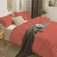 thumbnail image 3 of D.N.G. BEDDINGS 5 Piece Boho Chic Pom Pom Comforter, All Season Down Alternative Bedding Comforter with 4 Pillow Shams (King/California King Size, Brick Red) 800 Thread Count, Egyptian Cotton., 3 of 6