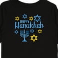 thumbnail image 4 of Inktastic Happy Hannukkah with Star and Menorah Boys or Girls Long Sleeve Toddler T-Shirt, 4 of 5