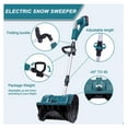 thumbnail image 6 of Cordless Snow Shovel, 13" Electric Snow Blower 21V, 4 ah Battery 300lb/min Snow Removal Snowshovel, 25FT Throw Distance, for Driveway/Steps/Patio/Sidewalk, 6 of 7