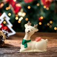thumbnail image 6 of shamjina Christmas Tree Statue Santa Claus Table Decoration Christmas Gift Mini Christmas sitting deer, 6 of 8