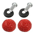 thumbnail image 1 of Miangastore 1 Set Red Plastic License Plate Fastener for License Plate Installation, 1 of 8
