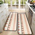 thumbnail image 4 of Kitchen Rugs Sets Of 2,Soft Colored Geometric Pattern Anti Fatigue Kitchen Mat Rugs Non Slip Washable,Decorative Kitchen Floor Mats for Kitchen,Sink,Laundry,17"x47"+17"x47", 4 of 5