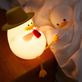 thumbnail image 3 of Duck Silicone Colorful Lamp USB Charging Pat Night Light LED Children's Cute Cartoon Sleep Atmosphere Night Light, 3 of 4