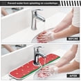 thumbnail image 5 of Coolnut Watermelon Gold 2PCS Faucet Absorbent Mat Kitchen Faucet Sink Splash Guard Microfiber Cloth Faucet Splash Catcher Water Absorbent Mat, Faucet Mat for Kitchen Sink 14x5in, 5 of 7