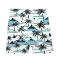 thumbnail image 6 of ZCFZJW Big and Tall Regular Fit Swim Trunks for Men Casual Summer Tropical Fruit Pattern Print Elastic Waist Beach Board Shorts Bathing Suit with Pockets Multicolor#04 XXL, 6 of 8