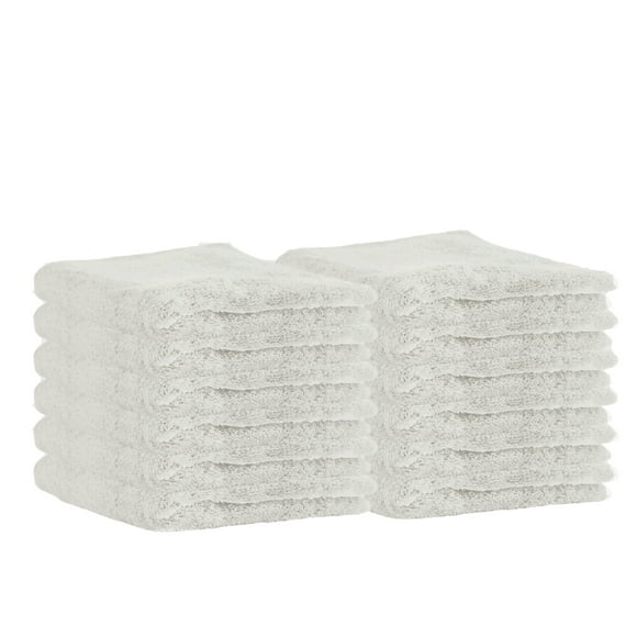 Puffy Cotton Débarbouillettes en Coton Naturel Doux de Qualité Supérieure pour Hôtel Spa Bain, Ensemble de 12 - Beige