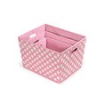 thumbnail image 2 of Badger Basket 3 Pack Polka Dot Nesting Trapezoid Shape Folding Baskets, Sage, 2 of 4