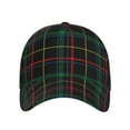 thumbnail image 2 of Naloa Original Classic Low Profile Hat Men Women Baseball Cap Dad Hat Adjustable Unconstructed Buffalo Plaid Dark Green Print Cap, 2 of 9
