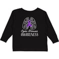 thumbnail image 3 of Inktastic Cystic Fibrosis Awareness with Ribbon and Lungs Boys or Girls Long Sleeve Toddler T-Shirt, 3 of 5