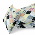 thumbnail image 2 of 16â€ Yellow Pink Tile Indoor Outdoor Zippered Throw Pillow, 2 of 4