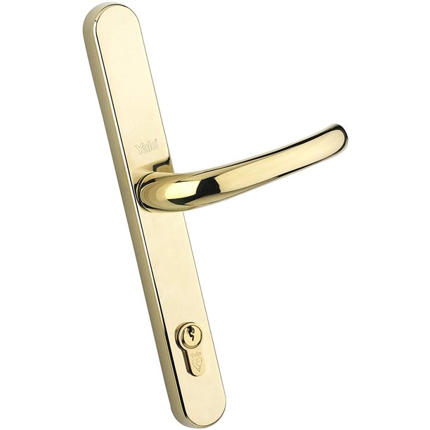 Yale PVCu Replacement Door Handle GF Polished PVD Gold Finish PPVCRH