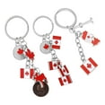 thumbnail image 3 of 3 llaveros de hoja de arce canadiense, recuerdos de fiesta del Día Nacional, llaveros estéticos, colgantes para celebraciones y conmemoraciones., 3 of 5