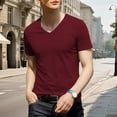 thumbnail image 4 of jowamay V Neck T Shirts Men Slim Fit Short Sleeve Seamless Summer T-Shirts Trendy Soft Workout Tee Tops for Sports, 4 of 8