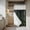 Green, variant on Grey Forest No Hook Shower Curtain Waterproof, Bathroom Curtains with Snap in Liners and See Through Top Window, Mysterious Primitive Forest Pine Tree Hotel Style Bathtub Curtains Shower 36"Wx72"L
