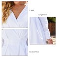 thumbnail image 3 of Vestido De Mujer De Una Línea, Vestido Corto De Una Línea Temperamento Suelto Transpirable Manga Larga Para El Trabajo ANGGREK M blanco, 3 of 6