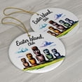 thumbnail image 3 of Easter Island Chile Moai Statues Christmas Ornament, Collection of City Travel Souvenirs for Family and Friends, Christmas Tree Ornament City Travel, Trips of The Year, Christmas Ornament 2025, 3 of 5