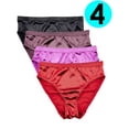 thumbnail image 2 of Women's Panties Silky Sexy Satin Bikini Small to Plus Sizes Multi-Pack, 2 of 12