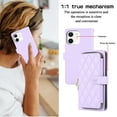 thumbnail image 5 of Crossbody Strap & Lanyard for iPhone 11 Case Wallet, with 10-Card Holder & 1 Bills Slot Soft PU Leather Magnetic Flip Folio Heavy Duty Protection Case for iPhone 11, Purple, 5 of 12