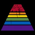 thumbnail image 2 of Men's Star Wars Pride Rainbow Stripe Pyramid Logo Graphic Tee Black 3X Large, 2 of 5