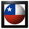 thumbnail image 1 of Chile National Flag Soccer Football Black Square Frame Picture Wall Tabletop, 1 of 3