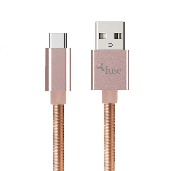 Fuse - Charge & Sync USB-C - A Metal 3ft (Pink)