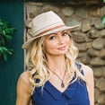 thumbnail image 2 of Sombrero Wallaroo Kristy Fedora UPF 50+ para mujer, color marfil/piedra, 2 of 9
