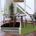 thumbnail image 3 of Round Rugs 5 Ft, Sage Green Black Non Slip Area Rugs for Kitchen Bedroom Entryway, Farmhouse Striped Modern Abstract Art Washable Carpet Runner Rug Floor Mats for Bedroom Home Decor, 3 of 8