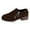 Brown, variant on Womens Casual Four-Season Shoes with Round Toe and Side Zipper Low Heel for Everyday Comfort and Versatility