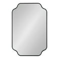 thumbnail image 3 of Kate and Laurel Plumley Glam Scalloped Wall Mirror, 24 x 36, Black, Transitional Mirror Wall Decor, 3 of 8