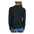 thumbnail image 2 of SANCTUARY Womens Black Twist Front Long Sleeve V Neck Top Size: XL, 2 of 2